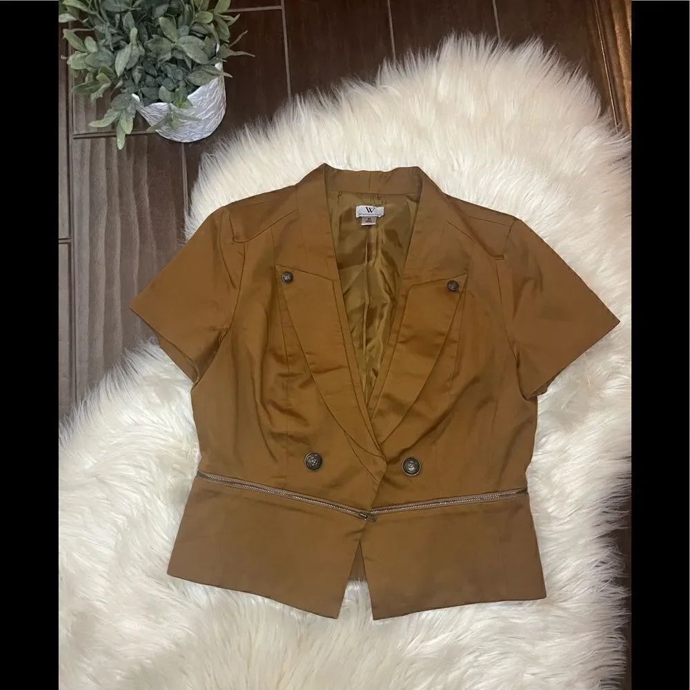 Worthington brown/mustard blazer size medium